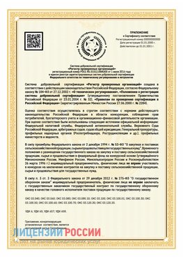 Приложение к сертификату для ИП Демидово Сертификат СТО 03.080.02033720.1-2020